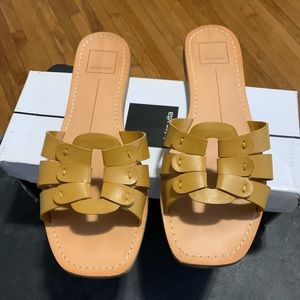 Dolce Vita Yellow Slides/Sandals  size 8.5